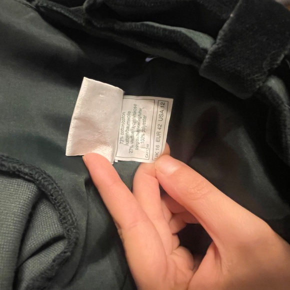 Laura Ashley dark green velvet dress - Picture 6 of 15